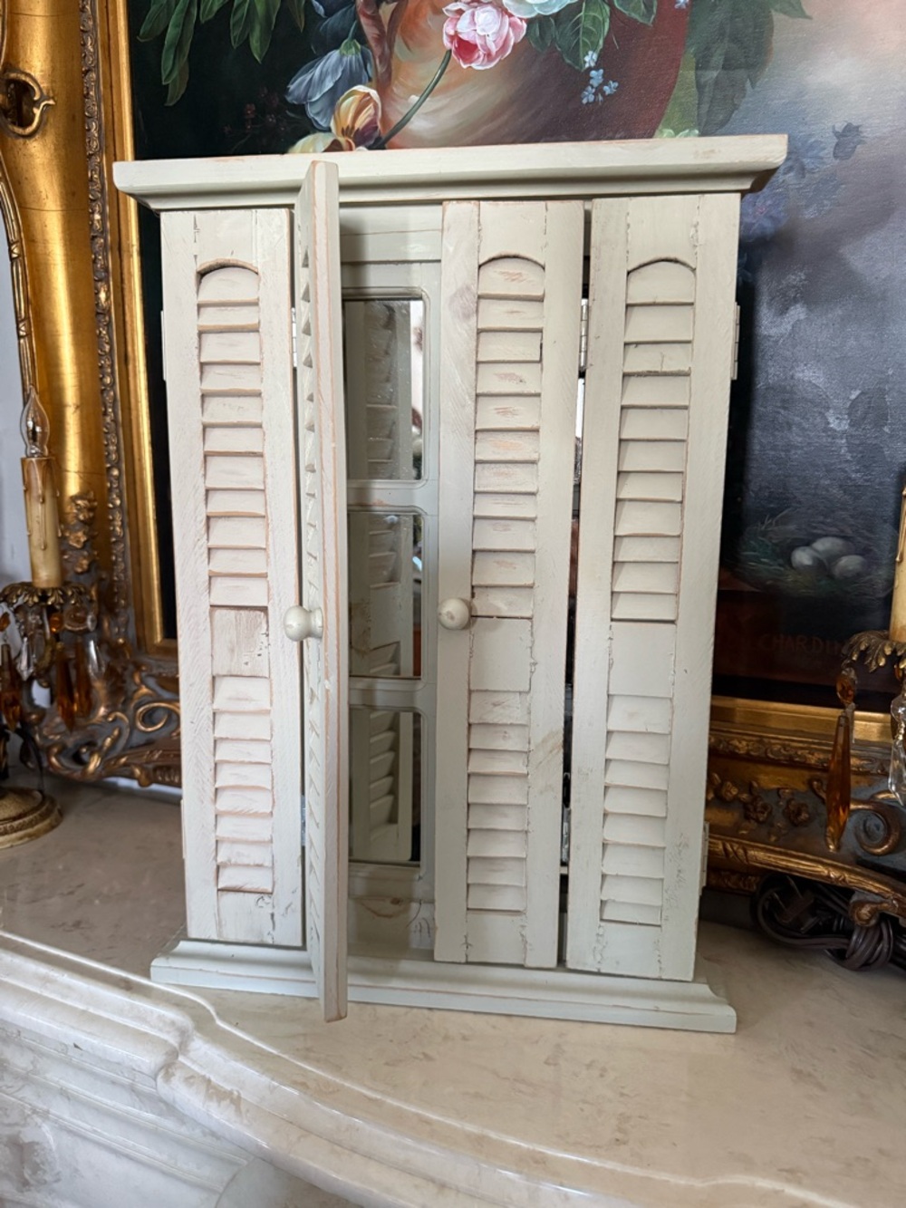 Decorative Shutter Door Mirror
